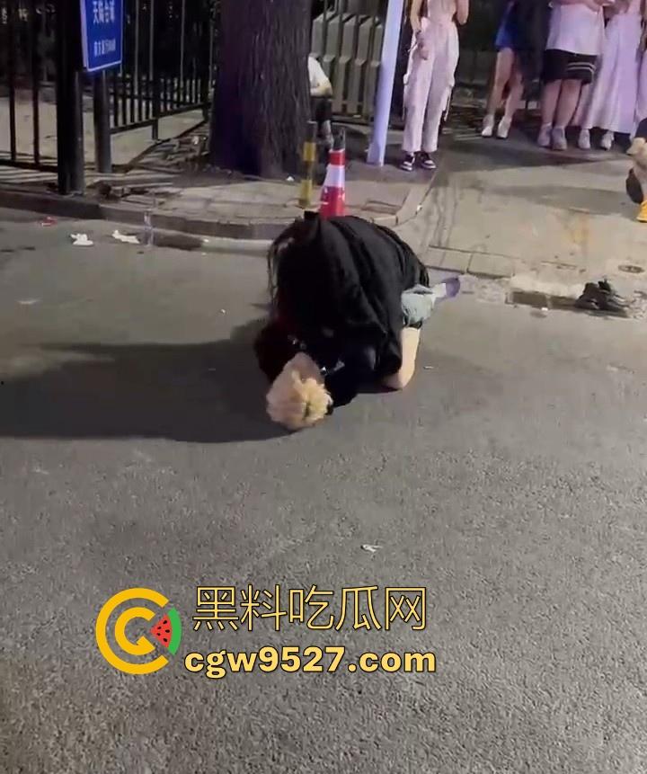 北京工体醉酒上演街头格斗大赛，坦克大战黄毛，相互拉扯锁喉，整场赛事总结，细狗居然连女人都打不过-3