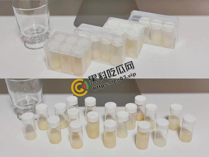 毁三观!精液爱好者收集来自十几个朋友150毫升的精液做成自己的生日蛋糕-4