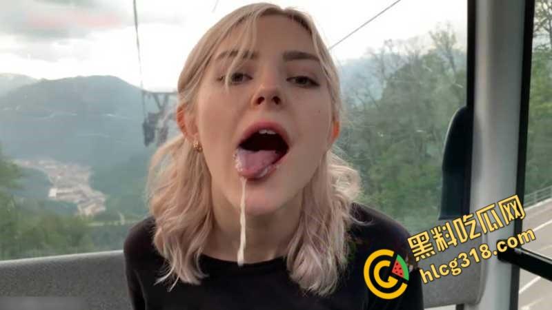 俄罗斯高颜值嫩模【Eva Elfie】,缆车上寂寞发骚,小手捧着肉棒用舌头深情的舔着,谁不想要个这样的女友 !-6