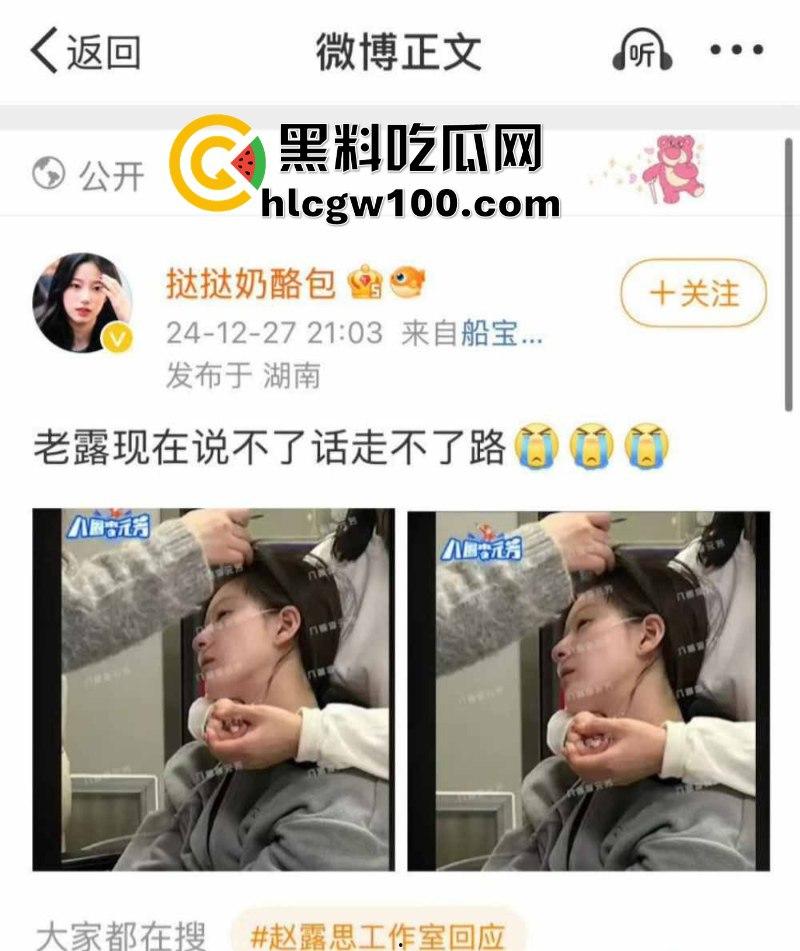 知名狗仔刘大锤爆料【赵露思】在剧组受到不公平待遇 患上严重抑郁症 病态样子令人痛惜!-4