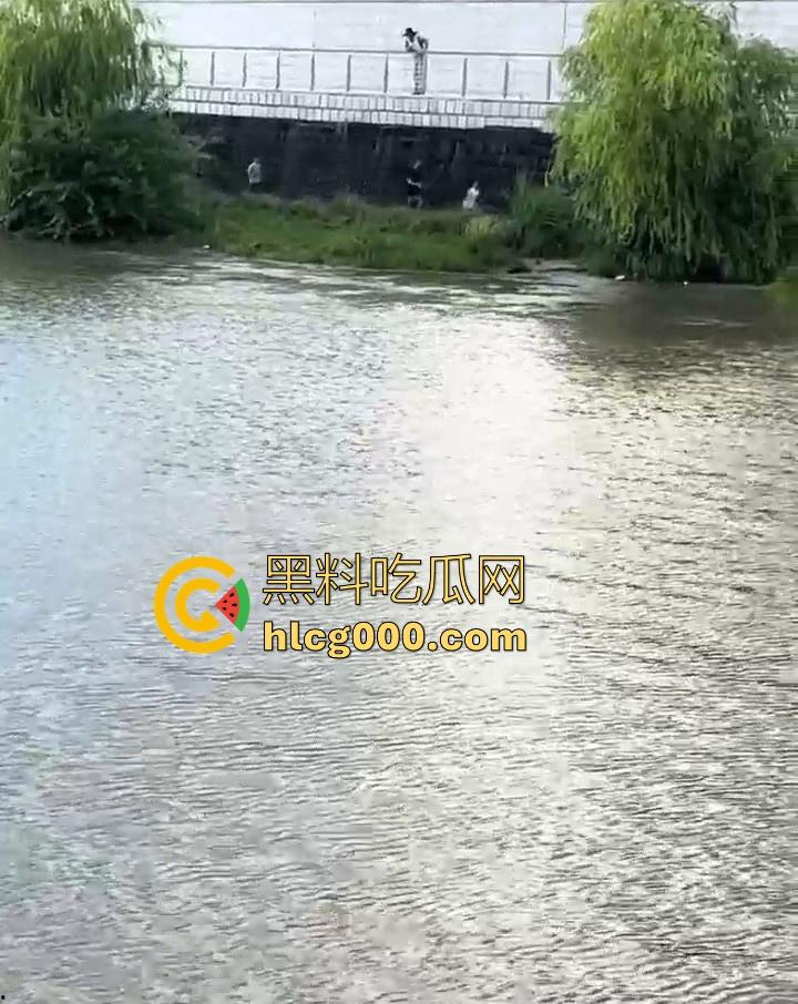 好悬啊！杭州闻堰突然大潮，小朋友在河边玩，未及时发觉被洪水冲走，还好及时抓住了树枝解救，险象环生！-7